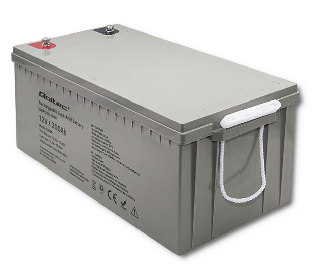 Qoltec Akumulator AGM 12V 200Ah 54.1kg - 1238926 - zdjęcie 3